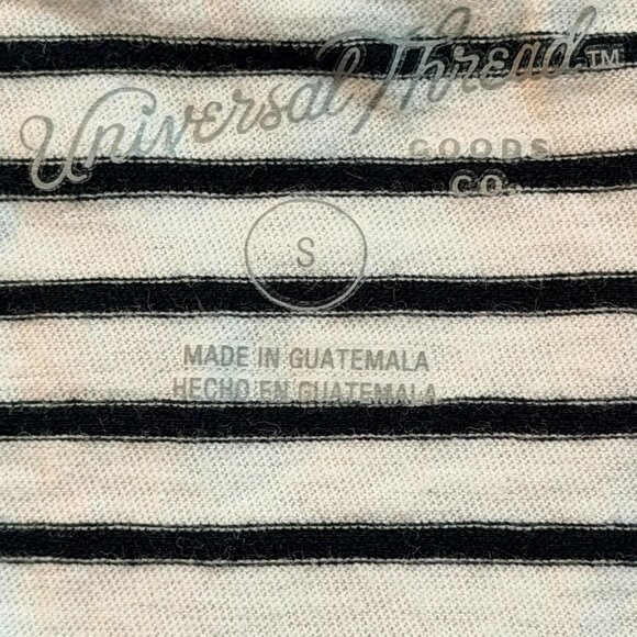 THREE short sleeve stretch knit tees, SIZE SMALL (2 striped, 1 green solid) - Picture 11 of 11